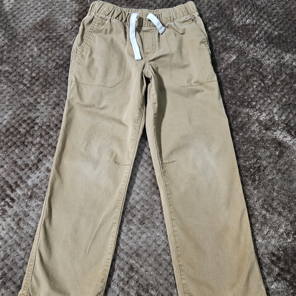 Cat & Jack Tan Pull-On Casual Pants with Drawstring